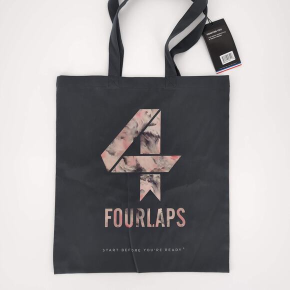 4 Laps/Four Laps Gray/Grey with Pink Camo Logo 2-Way Stretch Signature Tote NWT - Picture 2 of 12